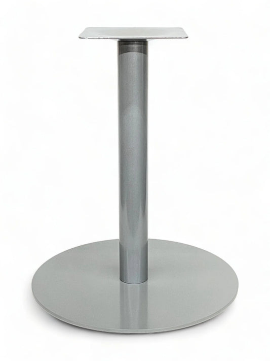 Flat Steel Round Gray Table Base