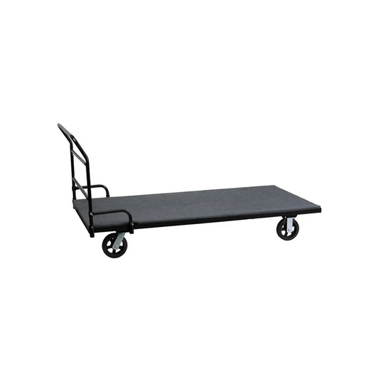 Folding Table Dolly with Carpeted Platform for Rectangular Tables