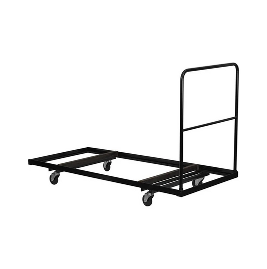 Black Folding Table Dolly for 30''W x 72''D Rectangular Folding Tables
