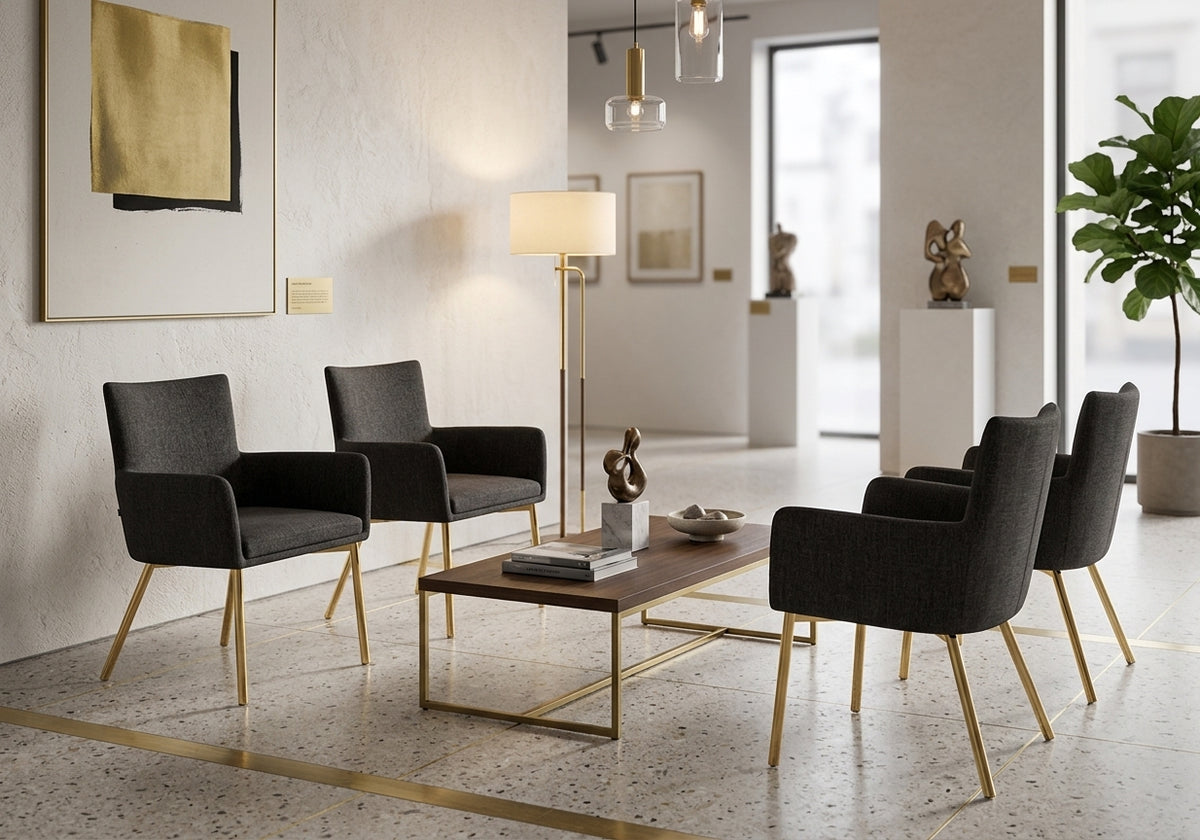 Shovel Head Metal Arm Chair