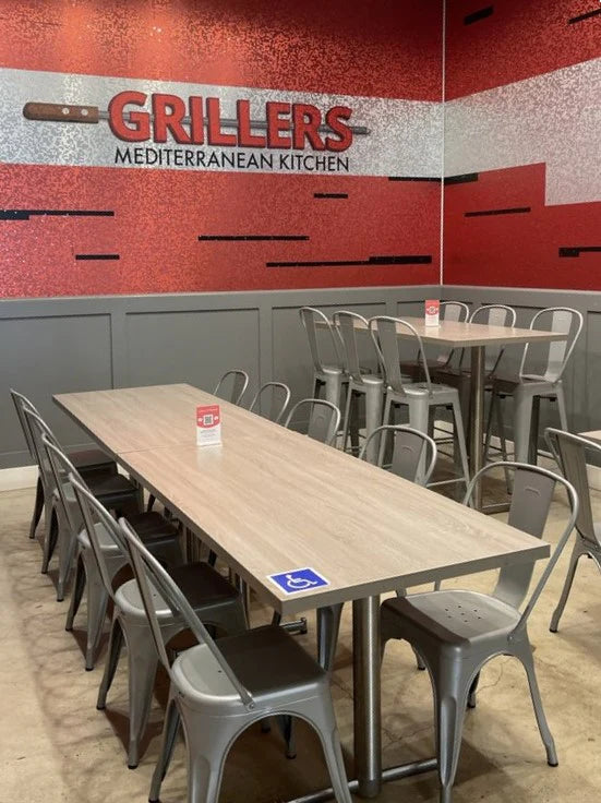 1.5" Laminate Top Light Grey