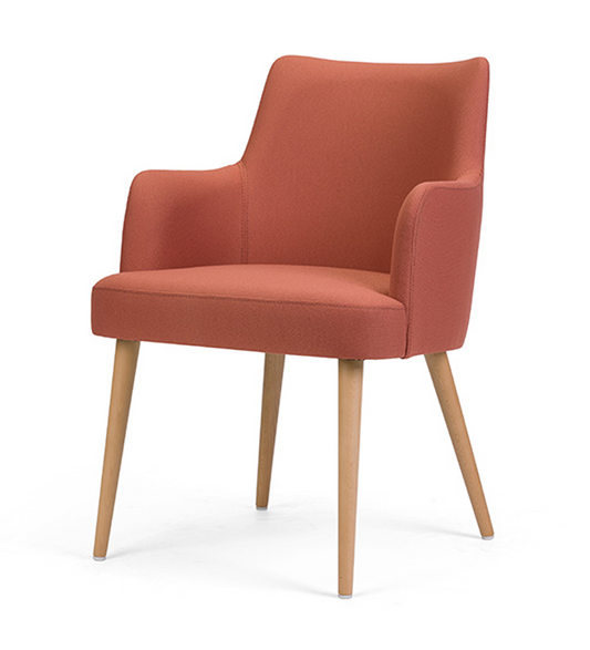 Kelly 04 Maple 2 Arm Chair