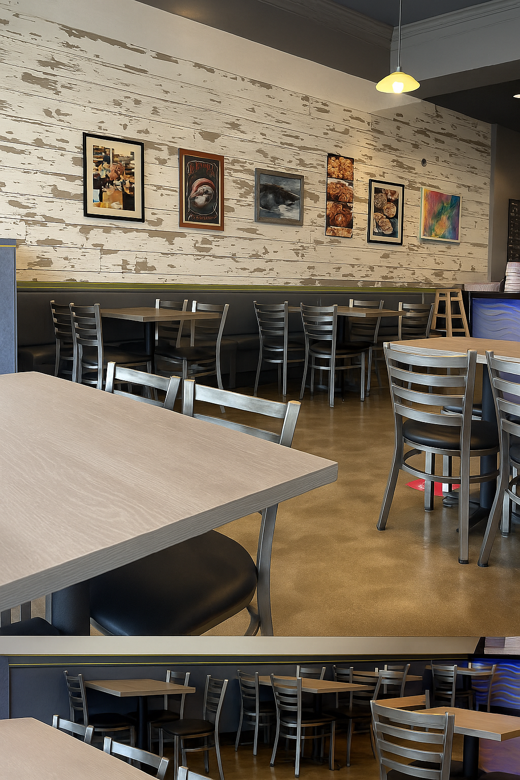 1.5" Laminate Top Light Grey