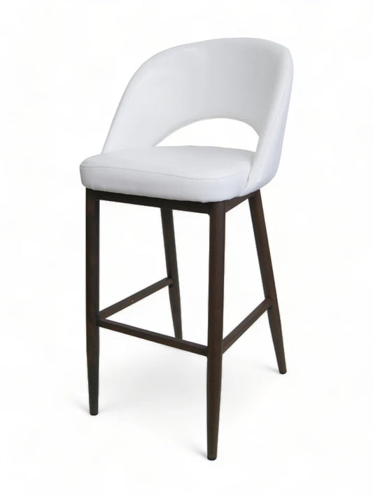 Nathan Upholstered Metal Bar Stool
