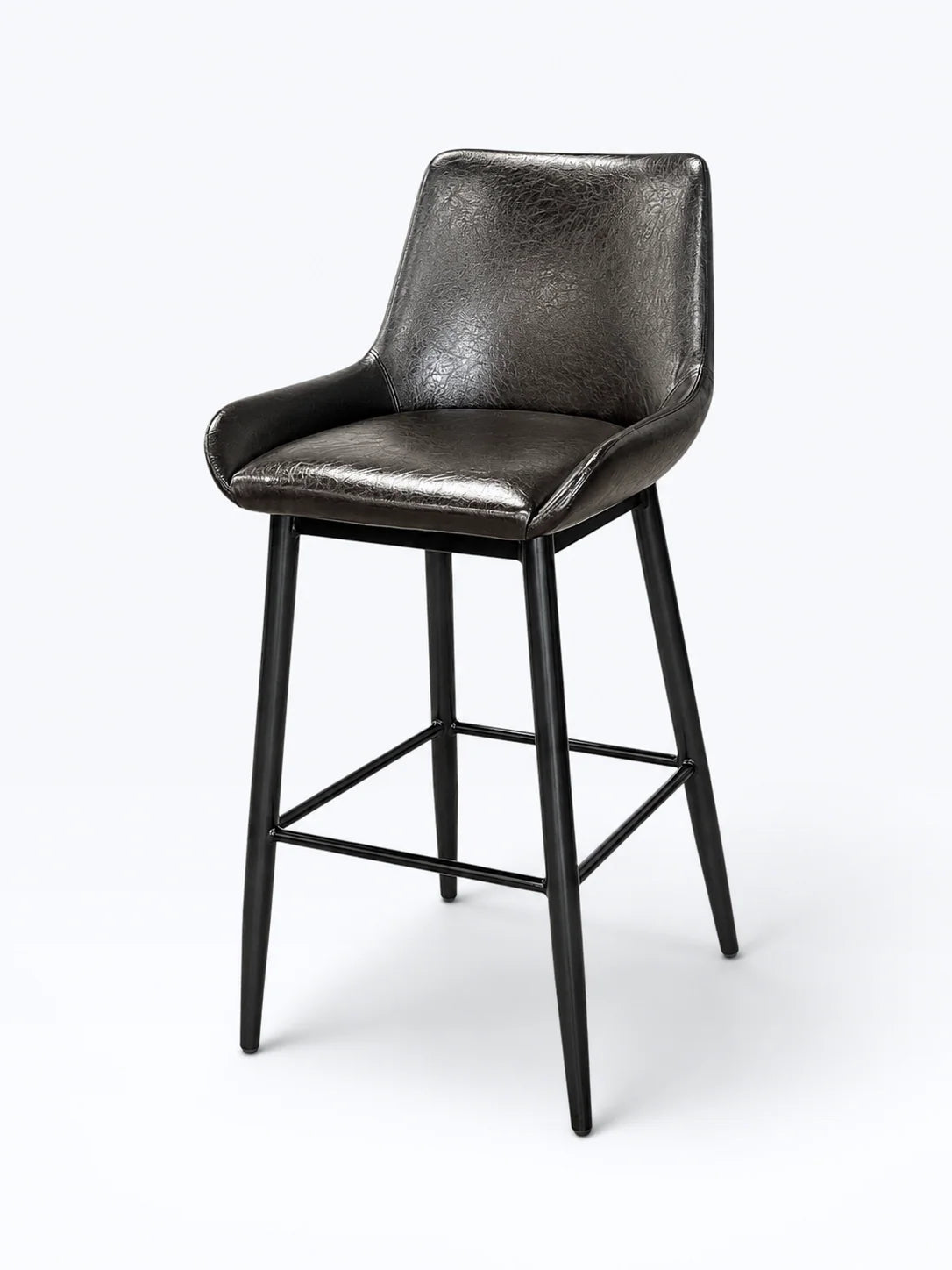 Brown Metal Barstool