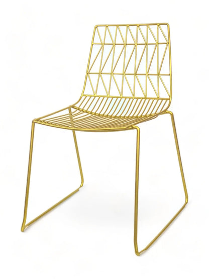 Nova Gold Wire Chair