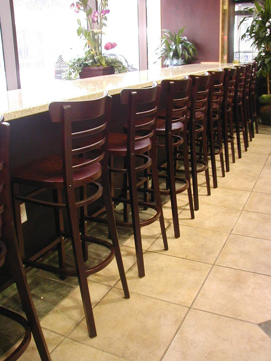 Charlotte Beechwood Bar Stool