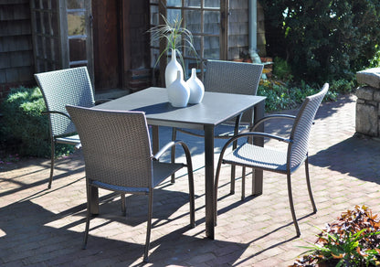 Pilano Arm Chair W/ Gray/Silver