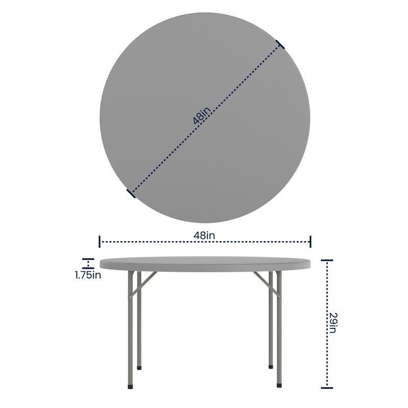 Kathryn 4' Round Folding Table
