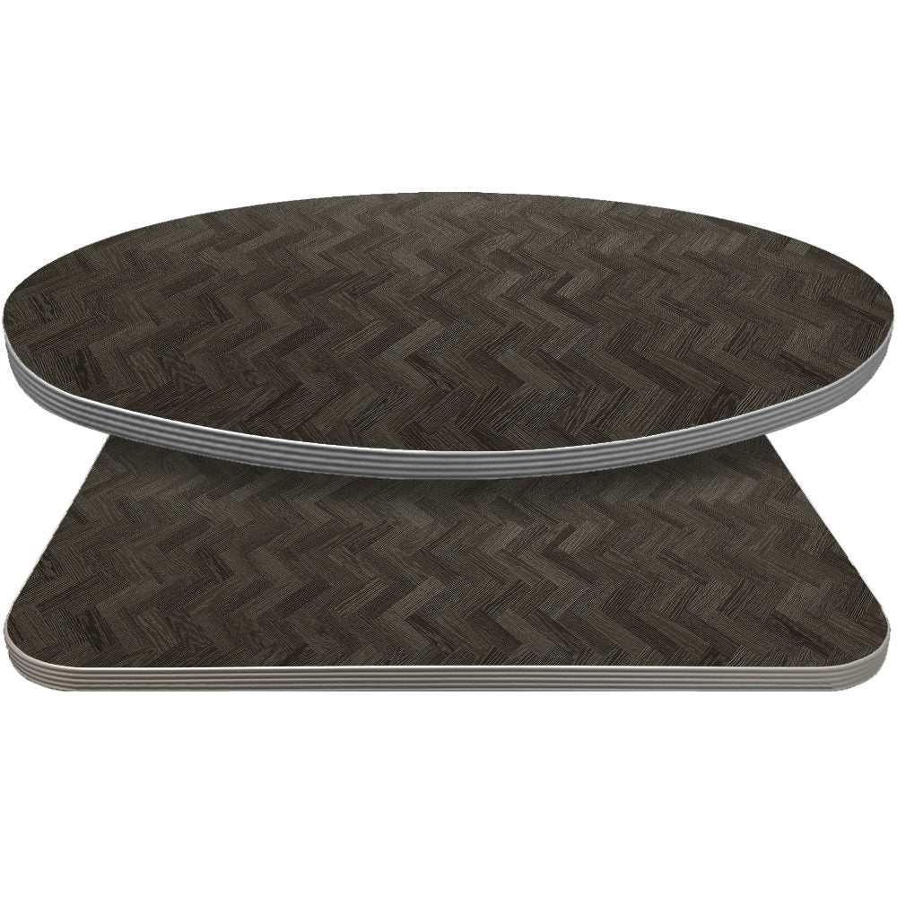 2" PVC edge laminate top Oconee Hickory