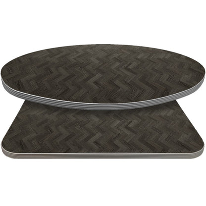 2" PVC edge laminate top Oconee Hickory