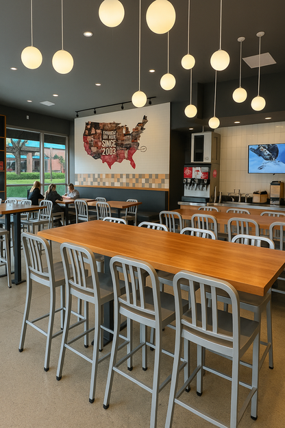 1.5" Beechwood Butcher Block Table Top Rustic Oak