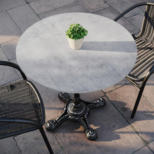 31.25" Round Tabletop in Gray Faux Concrete