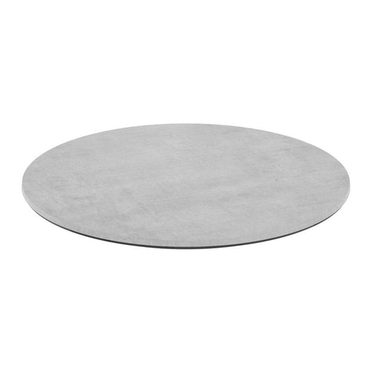 31.5" Round Gray Faux Concrete TopGuard HPL Wrapped Tabletop