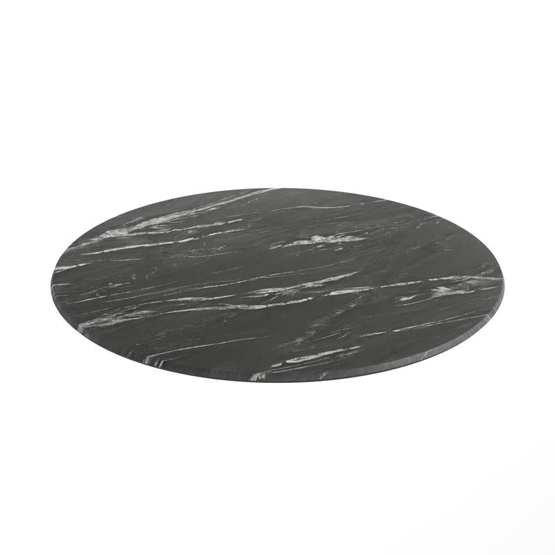 Round Carrara Seamless Laminate Table Top