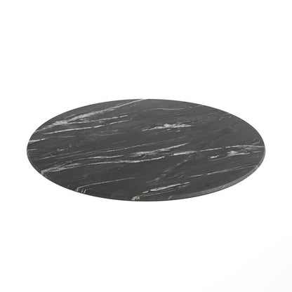 Round Carrara Seamless Laminate Table Top