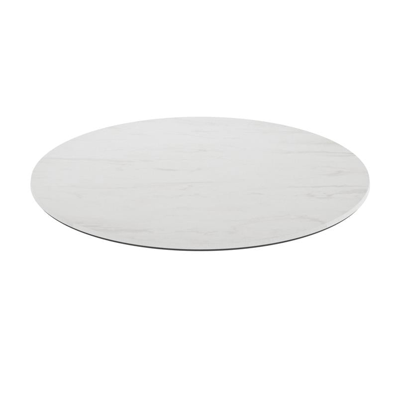 Round Carrara Seamless Laminate Table Top