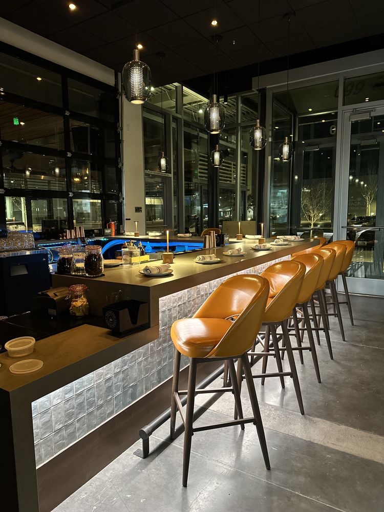 Nathan Upholstered Metal Bar Stool