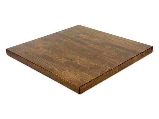 1.5" White Oak Butcher Block Table Top Light Walnut