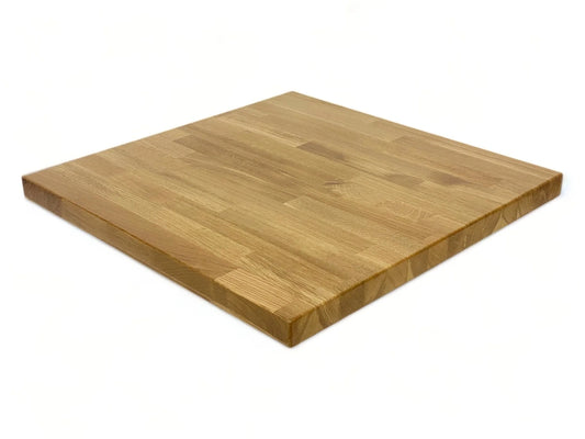 1.5" White Oak Butcher Block Table Top Natural