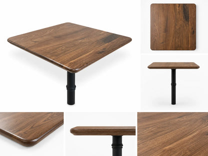 1.5" Plank Black Walnut Rounded Edge