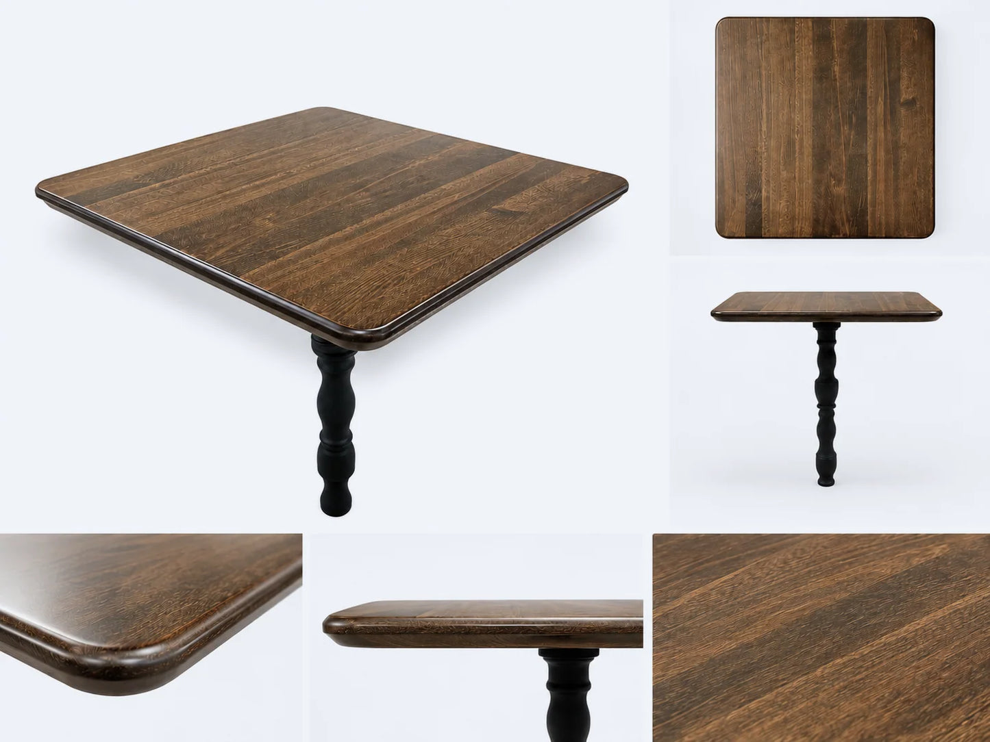 1.5" Plank Beechwood Walnut Rounded Edge