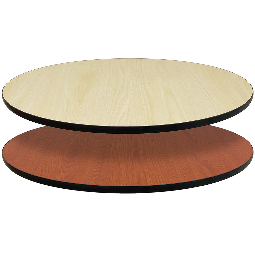 1" Reversible Laminate Table Top Natural/Walnut