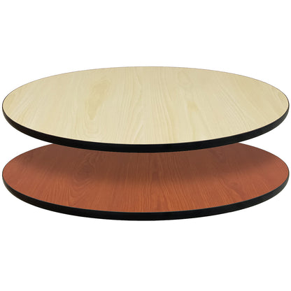 1" Reversible Laminate Table Top Natural/Walnut