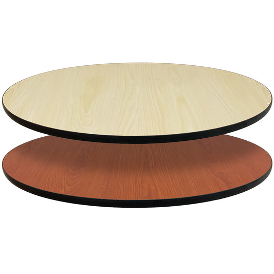 1" Reversible Laminate Table Top Natural/Walnut