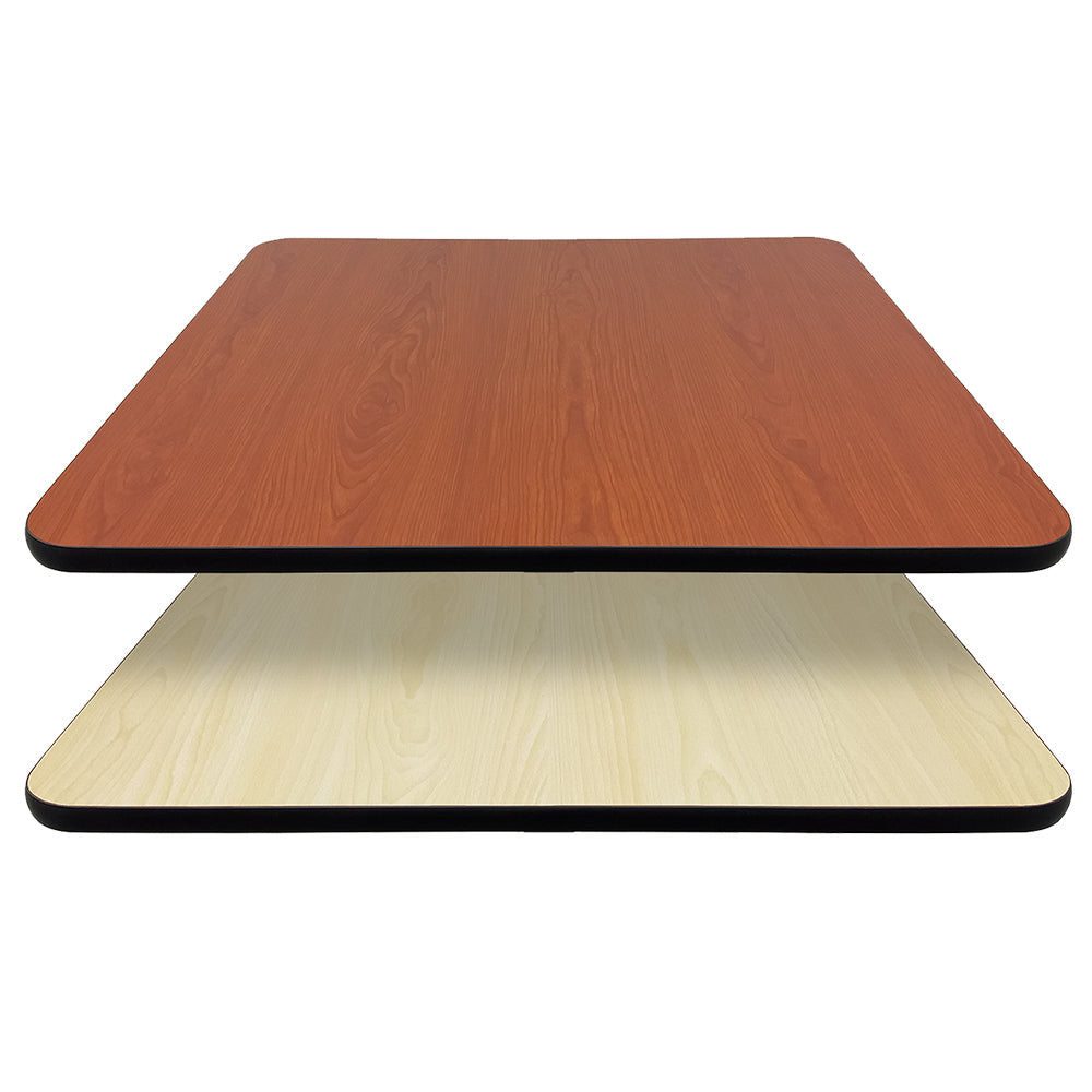 1" Reversible Laminate Table Top Natural/Walnut