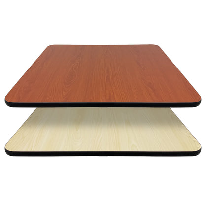 1" Reversible Laminate Table Top Natural/Walnut