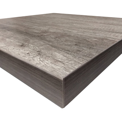 2" Industrial Laminate Top Weathered Barnwood