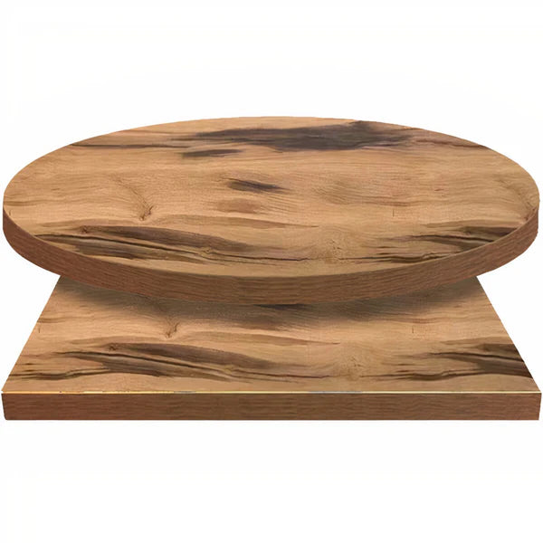 2" Industrial Laminate Top Natural Heartwood