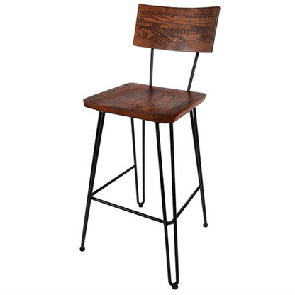 Piper Industrial Metal Bar Stool