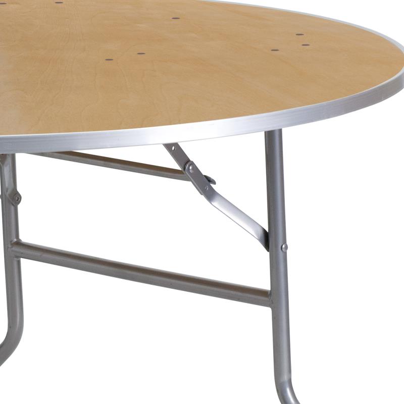 The Elon  6' Round Birchwood Banquet Table
