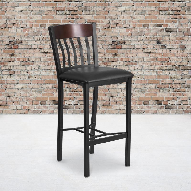 Preston Slat-Back Bar Stool