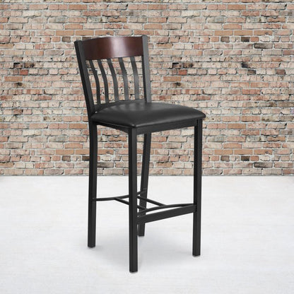 Preston Slat-Back Bar Stool
