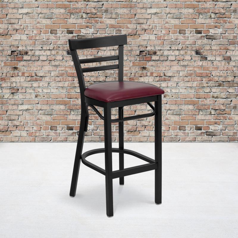Frazer Metal Padded Bar Stool