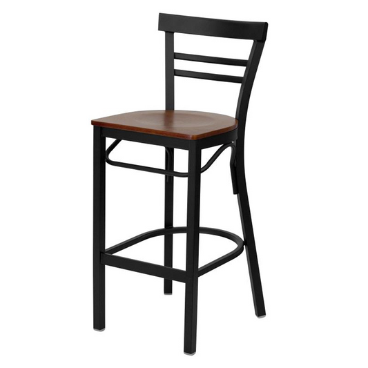Frazer Metal Wood Bar Stool