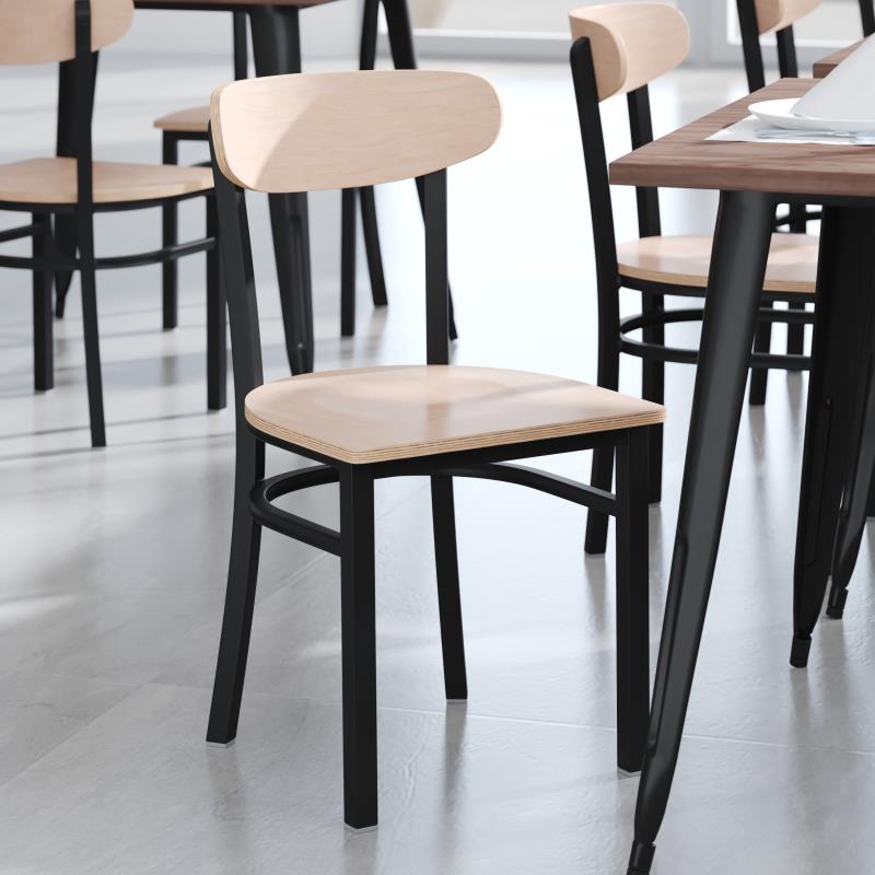 Connor Wood Metal Side Chair