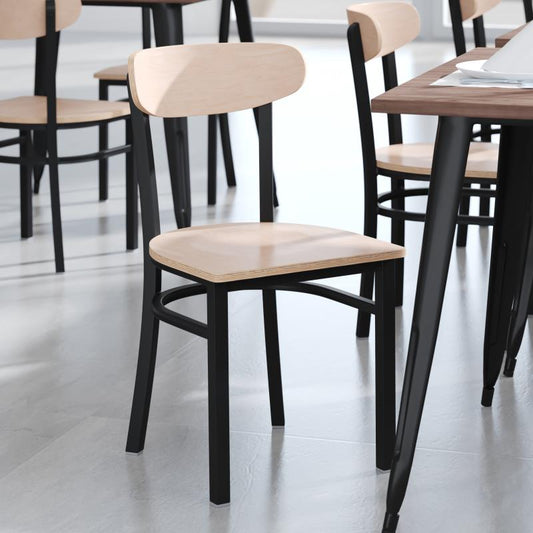 Connor Wood Metal Side Chair