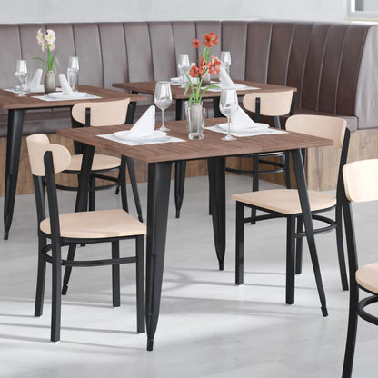 Connor Wood Metal Side Chair