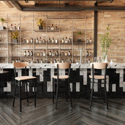 Connor Wood Metal Bar Stool