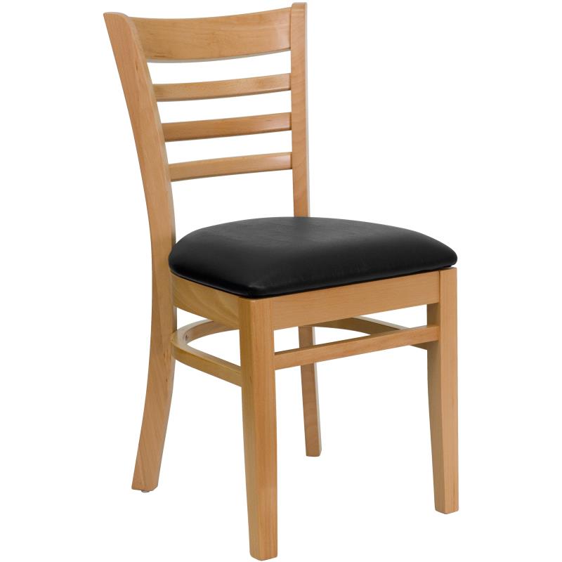 Whitman Ladder Back Natural Wood Chair