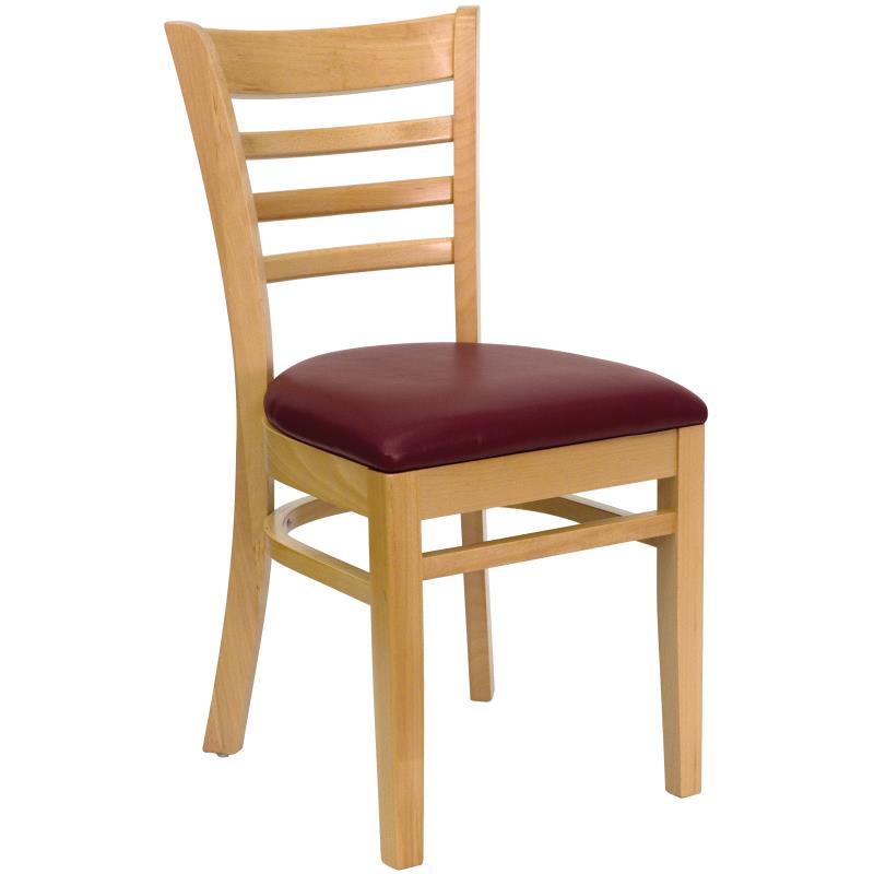 Whitman Ladder Back Natural Wood Chair