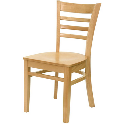 Whitman Ladder Back Natural Wood Chair