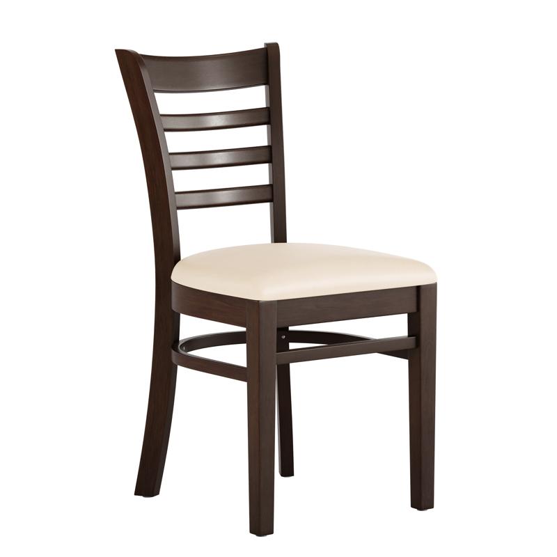 Whitman Ladder Back Walnut Wood Chair