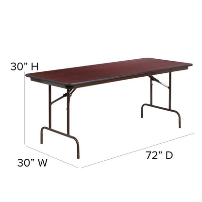 5" Elon Rectangular Folding Banquet Table