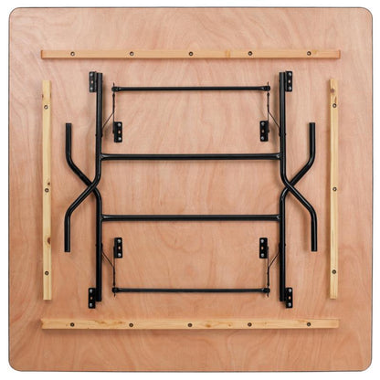 Gerry 5-Foot Square Wood Folding Banquet Table