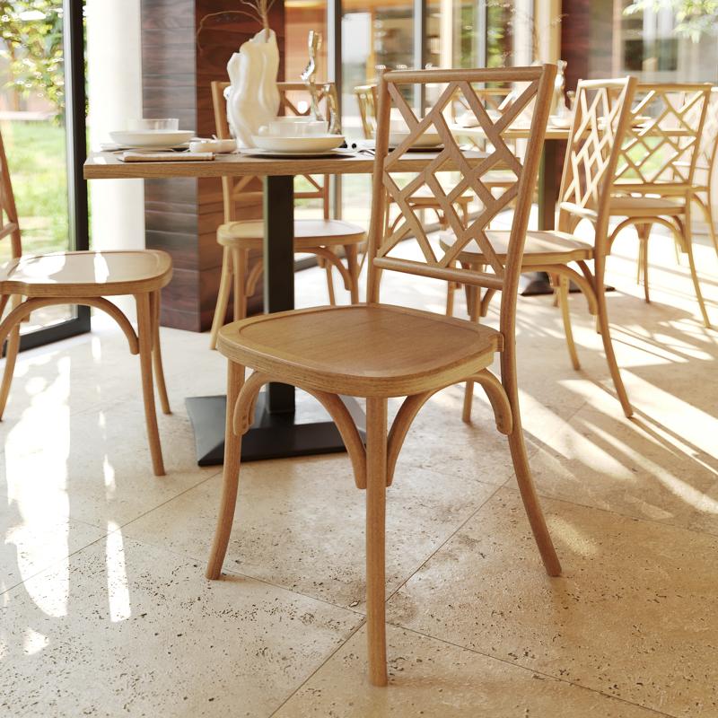 Camberley Fretwork Wood Side Chair